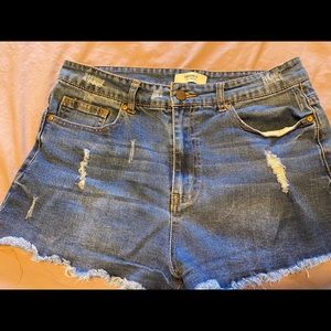 High Waisted Jean Shorts